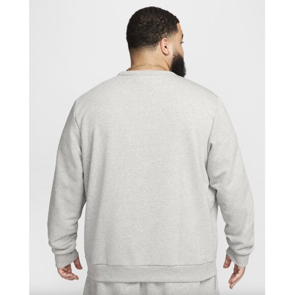 Nike Standard Issue Men's Dri-FIT Basketball Crew-Neck Sweatshirt Grey - Picture 3 of 12